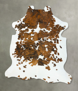 Tricolor XX-Large European Cowhide Rug 7'11"H x 6'8"W #B22636 by Hudson Hides