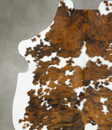 Tricolor XX-Large European Cowhide Rug 7'11"H x 6'8"W #B22636 by Hudson Hides