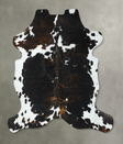 Tricolor XX-Large European Cowhide Rug 7'9"H x 6'9"W #B22647 by Hudson Hides