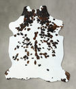 Tricolor XX-Large European Cowhide Rug 7'7"H x 6'10"W #B22648 by Hudson Hides