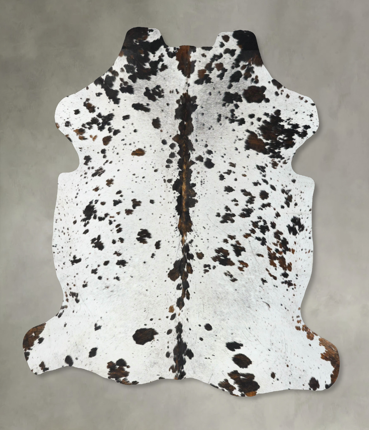 Salt and Pepper Black Cowhide Rug #B22649