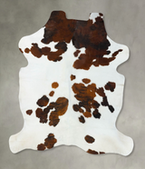 Tricolor X-Large European Cowhide Rug 7'6"H x 6'6"W #B22650 by Hudson Hides
