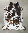 Tricolor X-Large European Cowhide Rug 7'5"H x 6'7"W #B22651 by Hudson Hides