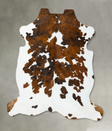 Tricolor XX-Large European Cowhide Rug 7'6"H x 6'11"W #B22654 by Hudson Hides