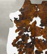 Tricolor XX-Large European Cowhide Rug 7'6"H x 6'11"W #B22654 by Hudson Hides