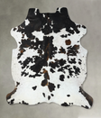 Tricolor XX-Large European Cowhide Rug 8'5"H x 7'4"W #B22657 by Hudson Hides