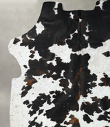 Tricolor XX-Large European Cowhide Rug 8'5"H x 7'4"W #B22657 by Hudson Hides