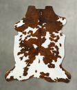 Tricolor XX-Large European Cowhide Rug 8'0"H x 6'10"W #B22659 by Hudson Hides
