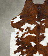 Tricolor XX-Large European Cowhide Rug 8'0"H x 6'10"W #B22659 by Hudson Hides