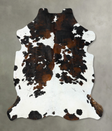 Tricolor XX-Large European Cowhide Rug 7'7"H x 6'9"W #B22676 by Hudson Hides