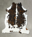 Tricolor XX-Large European Cowhide Rug 8'7"H x 7'0"W #B22679 by Hudson Hides