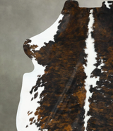 Tricolor XX-Large European Cowhide Rug 8'7"H x 7'0"W #B22679 by Hudson Hides