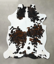 Tricolor XX-Large European Cowhide Rug 7'9"H x 6'7"W #B22682 by Hudson Hides