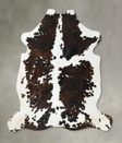 Tricolor XX-Large European Cowhide Rug 8'4"H x 7'3"W #B22687 by Hudson Hides