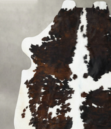 Tricolor XX-Large European Cowhide Rug 8'4"H x 7'3"W #B22687 by Hudson Hides