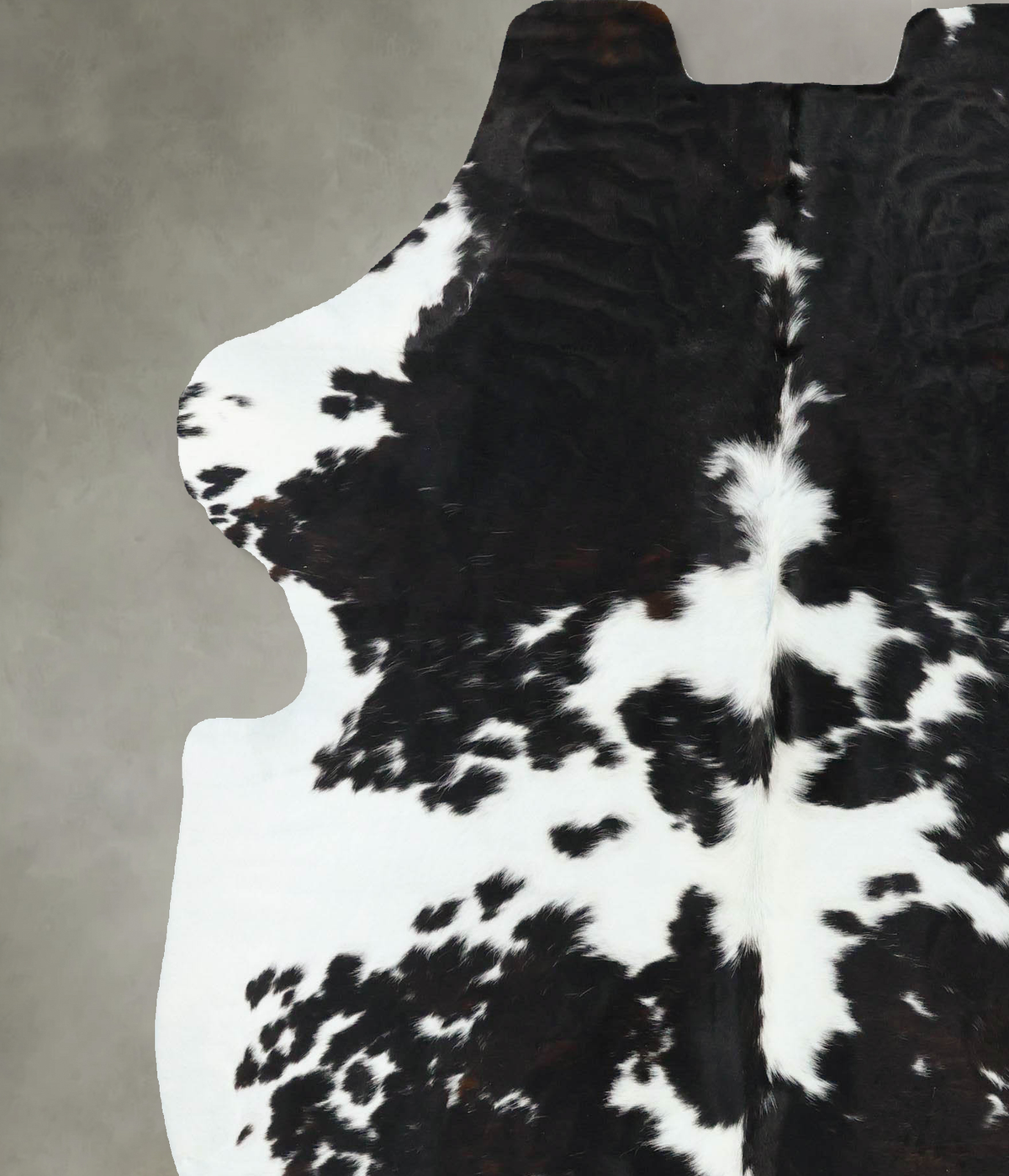 Black and White X-Large European Cowhide Rug 7'2"H x 6'1"W #B22693 by Hudson Hides