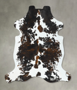 Tricolor X-Large European Cowhide Rug 7'5"H x 6'3"W #B22694 by Hudson Hides
