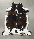 Tricolor XX-Large European Cowhide Rug 7'3"H x 6'11"W #B22700 by Hudson Hides