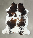 Tricolor XX-Large European Cowhide Rug 8'5"H x 7'0"W #B22713 by Hudson Hides