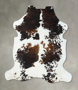 Tricolor XX-Large European Cowhide Rug 8'5"H x 7'0"W #B22713 by Hudson Hides