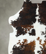 Tricolor XX-Large European Cowhide Rug 8'5"H x 7'0"W #B22713 by Hudson Hides