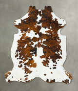 Tricolor XX-Large European Cowhide Rug 7'8"H x 7'2"W #B22715 by Hudson Hides
