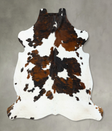 Tricolor XX-Large European Cowhide Rug 7'9"H x 7'1"W #B22718 by Hudson Hides