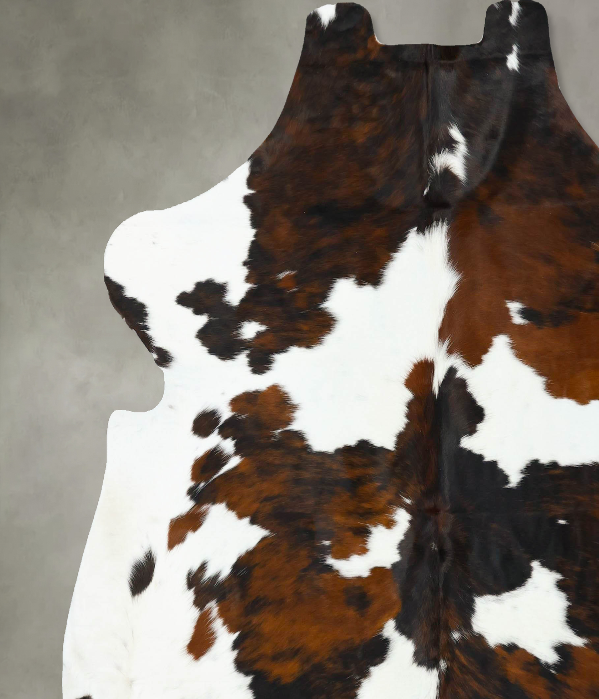 Tricolor XX-Large European Cowhide Rug 7'9"H x 7'1"W #B22718 by Hudson Hides