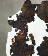 Tricolor XX-Large European Cowhide Rug 8'0"H x 7'3"W #B22719 by Hudson Hides
