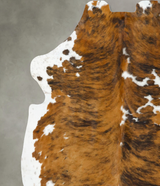 Tricolor XX-Large European Cowhide Rug 7'9"H x 6'10"W #B22723 by Hudson Hides
