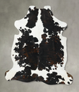 Tricolor XX-Large European Cowhide Rug 7'11"H x 6'11"W #B22726 by Hudson Hides