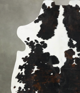 Tricolor XX-Large European Cowhide Rug 7'11"H x 6'11"W #B22726 by Hudson Hides