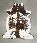 Tricolor X-Large European Cowhide Rug 7'6"H x 6'7"W #B22733 by Hudson Hides