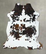 Tricolor XX-Large European Cowhide Rug 7'6"H x 6'8"W #B22736 by Hudson Hides