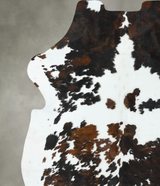 Tricolor XX-Large European Cowhide Rug 7'6"H x 6'8"W #B22736 by Hudson Hides
