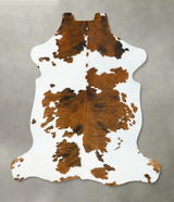 Tricolor X-Large European Cowhide Rug 6'8"H x 6'0"W #B22748 by Hudson Hides