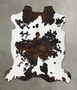 Tricolor X-Large European Cowhide Rug 6'7"H x 6'8"W #B22751 by Hudson Hides