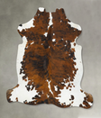 Tricolor X-Large European Cowhide Rug 6'8"H x 6'6"W #B22756 by Hudson Hides
