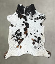 Tricolor X-Large European Cowhide Rug 6'9"H x 6'3"W #B22766 by Hudson Hides