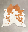 Brown and White XX-Large Brazilian Cowhide Rug 7'6"H x 7'6"W #B2277 by Hudson Hides
