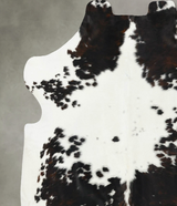 Tricolor X-Large European Cowhide Rug 6'8"H x 6'8"W #B22770 by Hudson Hides