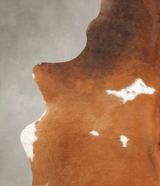 Brown and White X-Large Brazilian Cowhide Rug 7'7"H x 6'1"W #B2278 by Hudson Hides