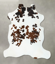 Tricolor X-Large European Cowhide Rug 6'8"H x 6'2"W #B22780 by Hudson Hides