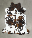 Tricolor X-Large European Cowhide Rug 6'9"H x 6'5"W #B22789 by Hudson Hides