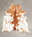 Brown and White XX-Large Brazilian Cowhide Rug 7'4"H x 6'9"W #B2279 by Hudson Hides