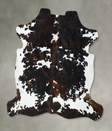 Tricolor X-Large European Cowhide Rug 6'10"H x 6'5"W #B22791 by Hudson Hides