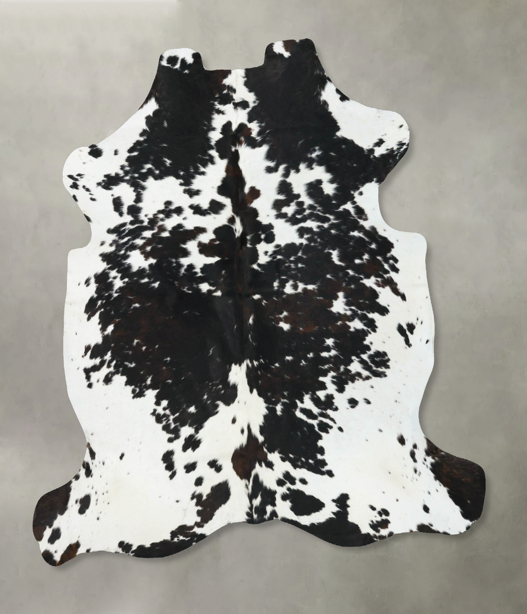 Black and White X-Large European Cowhide Rug 6'9"H x 6'1"W #B22795 by 