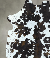 Tricolor X-Large European Cowhide Rug 6'8"H x 6'4"W #B22806 by Hudson Hides