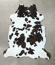Tricolor X-Large European Cowhide Rug 6'10"H x 6'3"W #B22816 by Hudson Hides