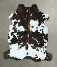 Tricolor X-Large European Cowhide Rug 6'9"H x 6'3"W #B22820 by Hudson Hides